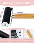 4 Pack Rubber Block Stamp Carving Blocks with Cutter Tools and Rubber Brayer Roller for Printmaking and More Crafts