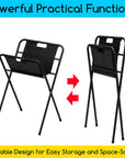Canvas Art Print Rack: Folding Metal Display and Storage Rack - Portable Art Drying Rack for Poster Stand Canvas Panels Artworks & Artist Galleries - Medium