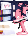 Full Size Hot Glue Gun, Dual Temp Glue Gun 60/100W Base Stand Heavy Duty Melt Glue Gun Kit with 15 Pcs Glue Sticks & 3 Finger Protectors for Sealing Wax, Quick Repairs, DIY, Art & Crafts