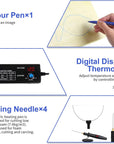 4 in 1 Foam Cutter Set with Digital Voltage Controller, Electric Cutting Machine Pen Tools Kit, 100-240V /18W Styrofoam Cutting Pen with Electronic Voltage Transformer Adaptor