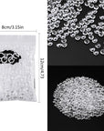 60 Gram White Fishbowl Beads for Slime Making, Art DIY Craft