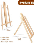 3Pack 16 Inch Wood Easels - Wooden Desktop Easel Stand, Multi-Purpose Art Easel for Painting Classes, Art Parties, Carrying & Quality Guaranteed