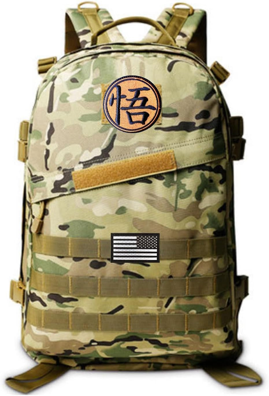 Military Morale Tactical Anime Patch, Embroidered Applique Attachment Fastener Hook and Loop on Tactical Cap Jackets