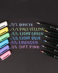 56448 Fudenosuke Brush Pens, Pastel, 6-Pack