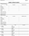 LARGE PRINT Two-Sided Family Group Sheets for Ancestry (30 Sheets) by | Archival-Quality Genealogy Forms