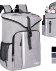 Backpack Cooler Leakproof Insulated Waterproof Backpack Cooler Bag, Lightweight Soft Beach Cooler Backpack for Men Women to Work Lunch Picnics Camping Hiking, 30 Cans