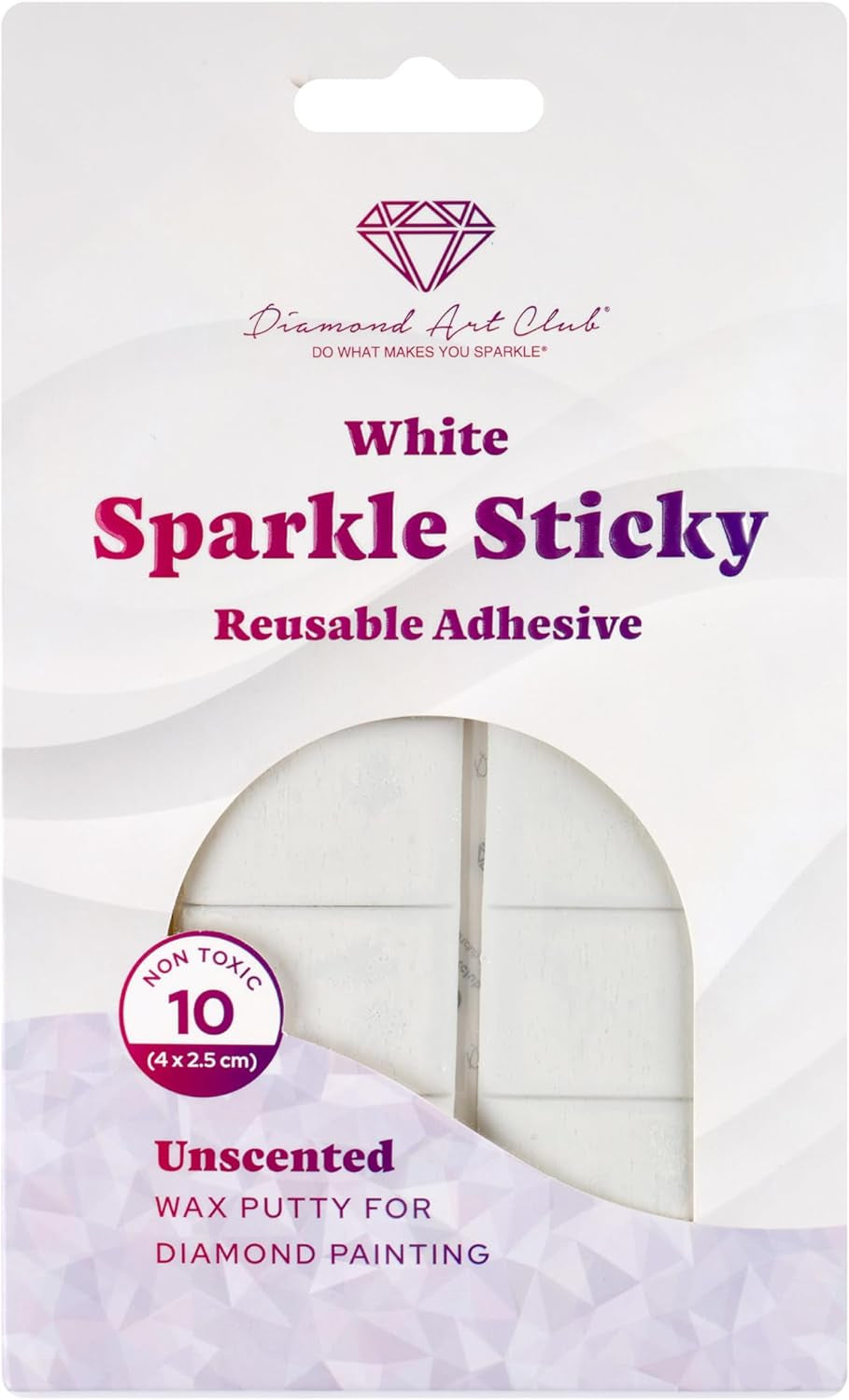 Rose Sparkle Sticky Reusable Putty Wax Adhesive, Wax for Diamond Painting, Diamond Art Accessories, 18Cm X 11Cm