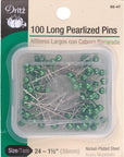 132 Pearlized Pins, Petite, White, 3/4-Inch (150-Count)