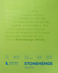 Legion Stonehenge Pad, 9 X 12 Inches, White, 15 Sheets