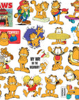 Garfield 50Ct Vinyl Large Deluxe Stickers Variety Pack - Laptop, Water Bottle, Scrapbooking, Tablet, Skateboard, Indoor/Outdoor - Set of 50