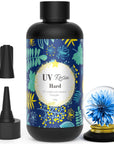 200G UV Resin -Upgrade Ultraviolet Epoxy Resin Crystal Clear Hard Glue Solar Cure Sunlight Activated Resin for Handmade Jewelry, DIY Craft Decoration, Casting and Coating