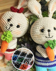 600Pcs Plastic Colored Safety Eyes and Noses for Amigurumi, 6Mm~14Mm