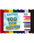 100 Pc. Pipe Cleaner 10 Assorted Colors Chenille Stems, Pipe Cleaners Craft, Fuzzy Sticks Great Craft Supplies DIY Art & Craft Projects| 6”