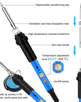 116Pcs Wood Burning Kit, Professional Wood Burning Tool with Soldering, DIY Creative Tools Adjustable Temperature 220~480℃ Wood Burner Soldering Pen for Embossing/Carving/Soldering & Pyrography