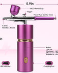 Airbrush for Nails,Airbrush Kit 36PSI High Pressure Cordless,Air Brush Set with Compressor,Rechargeable Wireless Airbrush Gun Machine for Nail Art, Makeup Models, Painting, Cake Decor