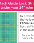 - Quilt Ruler Upgrade Kit - Mistake Proof & Slip Proof Your 12" & 24” Quilt Rulers (Or 12½" & 24½") - Cut Faster and More Accurately - for Both Right & Left-Handers