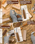 Wood Carving Kit, 23Pcs Wood Carving Tool with 4PCS Wood Carving Knives & 5PCS Detail Knives 9 Basswood Blocks & Gloves & Roll Bag & Strop Block & Polishing Compound Whittling Kit Hobbies for Adults