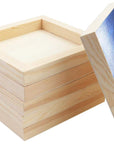 6 Pack Unfinished Square Wood Panels,6" X 6"/15Cm X 15Cm,Blank Wooden Canvas Cradled Painting Panel Boards for Drawing,Painting,Pouring,Wood Burning and DIY Arts Crafts Projects