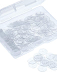 200 Pcs Clear Disc Pads to Stabilize Earrings, Plastic Discs for Earring Backs