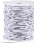 100 Yards White Elastic String Beading Cord Stretchy String for Bracelets, Necklace, Jewelry Making and Crafts,1Mm