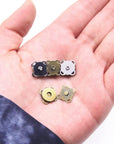 30 Sets Magnetic Snaps Button for Purse Handbag Wallet Overcoat Bag Mixed 3 Colors Fasteners Snap Buttons