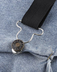 2 Pairs Metal Overall Buckles Suspender Buckle with Rectangle Adjustable Overall Bib Clips Replacement No-Sew Button