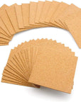 36 PCS Self-Adhesive Cork Sheets 4"X 4" for DIY Coasters, Cork Board Squares, Cork Tiles, Cork Mat, Mini Wall Cork Board with Strong Adhesive-Backed
