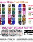 Hotfix Applicator Tool, DIY Hot Fix Rhinestone Setter, Hot Fixed Kit, 5679 Pcs, AB, Clear, 34/30/20/16/10SS, 12 Colors, Bigger Rhinestones, Gem Picker, Bedazzler Kit with Rhinestones