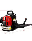 OSAKAPRO 52CC 2-Cycle Gas Backpack Leaf Blower With Extention Tube