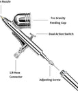 0.3Mm Gravity Feed Dual-Action Airbrush Paint Spray Gun Kit Set