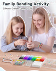 5342 PCS Clay Beads for Friendship Bracelets Making Kit, 24 Rainbow Colors Jewelry Making Supplies Heishi Beads with Elastic String and Organizer Gifts for Teen Girls Ages 6 7 8 9 10 11 12