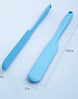 Silicone Stir Sticks Kit, 2 PCS Silicone Resin Popsicle Sticks & 2 PCS Silicone Spatula Scraper for Mixing Resin, Wax, Paint, Epoxy, DIY Crafts