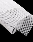 20 Pack 7 Count Clear Plastic Mesh Canvas Sheets for Embroidery Crafting - 10.5" X 13.5"