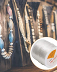 1Mm Clear Bead Cord Crystal Elastic Stretchy Bracelet String for Jewelry Making Necklace Bracelet Beading Thread (328Ft)