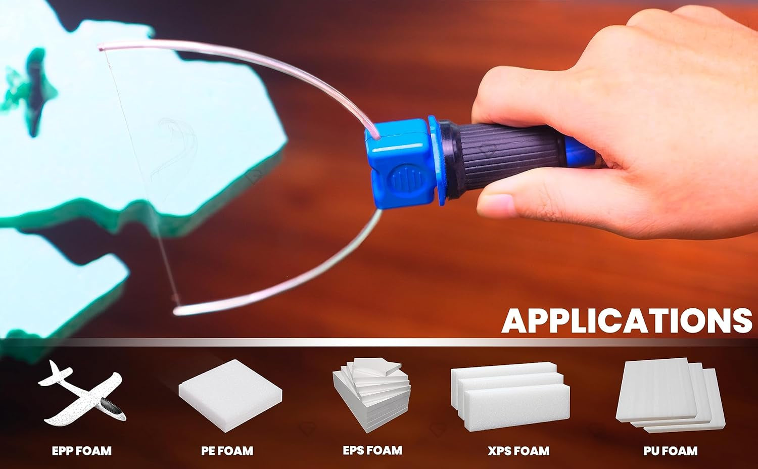 Perfect Mini Electric Hot Foam Cutter 3 in 1 Kit -  Hot Wire Styrofoam Cutting Knife, Heated Foam Carving Sculpting Tool, 100-240V Stainless Steel Wire Bowl Cutting Pen Engraver Tips