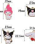 40Pcs Cartoon Animal Charms Pendant Cute Cat Charms Alloy Enamel Kawaii Pendants for Jewelry Making Necklace Earrings Keychains Bracelet, 20 Styles