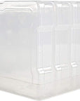 Transparent 4" X 6" Photo Storage Boxes - Photo Organizer Cases Photo Keeper Picture Storage Containers Box for Photos - 6 PACK (Clear)