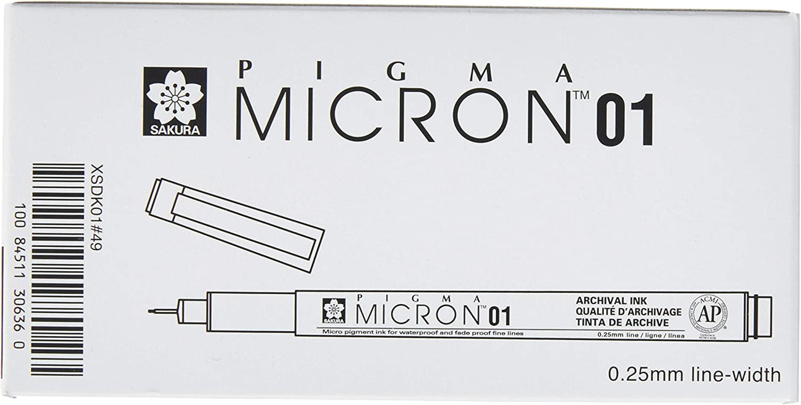 Micron Drawing Pen, 01, Black