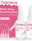 Bracelet String Professional Elastic String Kont Fixing Drip 60G, Clear Bracelet Glue, Keep Stretchy Bracelet String Stay Perfectly Tied for Clay Beads, Jewelry Making Supplies(2Pcs 30G/1Pcs)