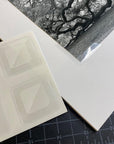 Archival Polypropylene Mounting Corners, Self Adhesive Clear Photo Corners, Acid-Free, 1.25 Inches, Mounting Artwork, Photographs, Documents.