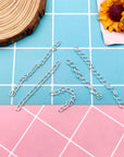 100Pcs Necklace Chain Extender for Jewelry Making,Stainless Steel Bracelets Extender Bracelet Chain Extender Chain Extension Tails for Necklaces Bracelet,Anklets,Jewelry Making Supplies(Silver)