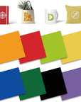 Solid Color Transfer Sheets, 8 Pcs 12"X 12" Plain Colors Pre-Printed Sublimation Paper for Heat Press Mug, DIY T- Shirts, Coasters Blanks