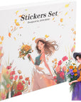 Scrapbook Stickers Set, 240Pcs People Sticker for Journaling and Scrapbooking, Junk Journal Supplies, Washi Materials, Women Girls Ladies Planner DIY Arts Craft