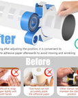 Sublimation Tumblers Pinch 20 Oz, with Heat Tape Dispenser, Pinch Tumbler Clamp Grip Tool, Supplies for Sublimation Paper & Tumblers with 2 Rolls Sublimation Blanks Thermal Tape (Blue)