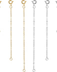 6 Pcs Necklace Extenders, 2", 4", 6" Silver and Gold Plated Necklace Extender Chain Set for Necklaces, Bracelet and Women Jewelry Making