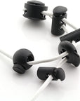 45 Pcs Plastic Cord Locks End Spring Stopper, Spring Cord Toggle for Drawstrings, Bags, Mask Adjustment, Clothing, Black
