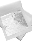 20Pcs Silver Leaf Sheets 2.4"X2.4" Edible Silver Leaf Pure Silver Leaf for Beauty Routine and Makeup, Bakery and Pastry,Cake Decoration, Chocolates and Gilding DIY Art and Craft Work Furniture