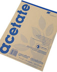 Acetate Pad, 9 X 12 In, Clear, 25 Sheets/Pad