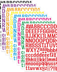 8 Sheets Letter Stickers, 1008 Alphabet Stickers,1 Inch Vinyl Self-Adhesive Sticker Letters, Black Alphabets ABC Stickers, for DIY Mailbox House Numbers, Scrapbooking Embellishments & Decorations