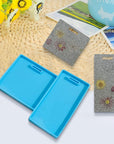 Badge Molds for Epoxy Resin ID Badge Mold Square and Rectangular Silicone Molds Flexible DIY Crafts Easy to Use Resin Card Badge 1 Piece Set Blue Crafters DIY Enthusiasts